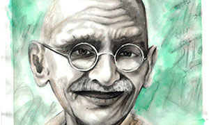 Gandhi Art by Anand Jon Alexander
